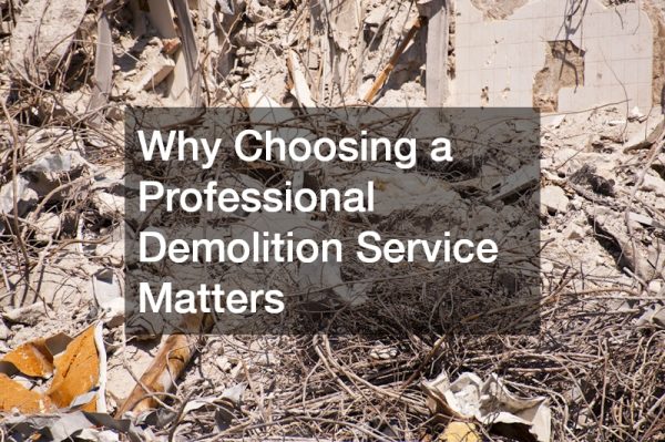 Why Choosing a Professional Demolition Service Matters